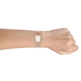 Michael Kors Emery Three-Hand Crystals Silver Dial Rose Gold Steel Strap Watch for Women - MK4644 Authentic Buy Shop Now