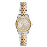 Michael Kors Lexington Three-Hand Silver Dial Two Tone Steel Strap Watch for Women - MK4815 Authentic Buy Shop Now