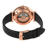 Emporio Armani Gianni T Bar Mother of Pearl White Dial Black Leather Strap Watch For Women - AR60047 Authentic Buy Shop Now
