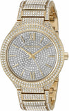 Michael Kors Kerry Crystals Gold Dial Gold Steel Strap Watch For Women - MK3360 Authentic Buy Shop Now