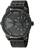 Diesel Mini Daddy Dual Time Black Dial Black Stainless Steel Strap Watch For Men - DZ7316 Authentic Buy Shop Now