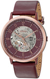 Fossil Vintage Muse Automatic Skeleton Maroon Dial Maroon Leather Strap Watch for Women - ME3137 Authentic Buy Shop Now