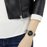 Swarovski Era Journey Chronograph Black Dial Black Leather Strap Watch for Women - 5295320 Authentic Buy Shop Now