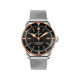 Breitling Superocean Heritage B20 Automatic 44 Black Dial Silver Mesh Bracelet Watch for Men - UB2030121B1A1 Authentic Buy Shop Now