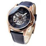 Fossil Grant Automatic Skeleton Blue Dial Blue Leather Strap Watch for Men - ME3102 Authentic Buy Shop Now