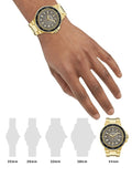 Guess Track Grey Dial Gold Steel Strap Watch for Men - GW0426G2 Authentic Buy Shop Now