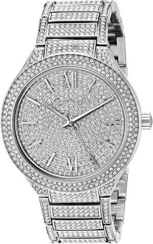 Michael Kors Kerry Crystal Pave Silver Dial Silver Steel Strap Watch For Women - MK3359 Authentic Buy Shop Now