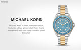 Michael Kors Maritime Three-Hand Blue Dial Two Tone Steel Strap Watch for Men - MK9169 Authentic Buy Shop Now