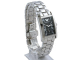 Emporio Armani Classic Black Dial Silver Stainless Steel Watch For Women - AR0157 Authentic Buy Shop Now