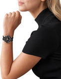 Michael Kors Runway Quartz Black Dial Black Silicone Strap Watch For Women - MK6852 Authentic Buy Shop Now