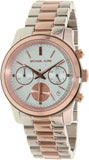Michael Kors Runway Chronograph Blue Dial Two Tone Steel Strap Watch For Women - MK6166 Authentic Buy Shop Now