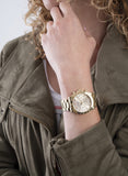 Guess Eclipse Gold Dial Gold Steel Strap Watch for Women - GW0314L2 Authentic Buy Shop Now