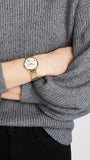 Michael Kors Portia Quartz White Dial Gold Steel Strap Watch for Women - MK3840 Authentic Buy Shop Now