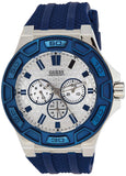 Guess Force White Dial Blue Rubber Strap Watch For Men - W0674G4 Authentic Buy Shop Now