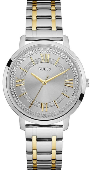 Guess Montauk Silver Dial Two Tone Steel Strap Watch for Women - W0933L5 Authentic Buy Shop Now