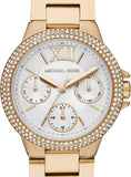 Michael Kors Camille Multifunction White Dial Rose Gold Steel Strap Watch For Women - MK6845 Authentic Buy Shop Now