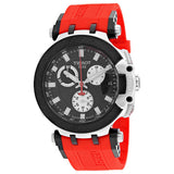 Tissot T Race Chronograph Black Dial Red Silicone Strap Watch For Men - T115.417.27.051.00 Authentic Buy Shop Now