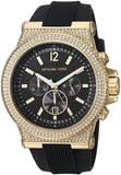 Michael Kors Dylan Chronograph Black Dial Black Rubber Strap Watch For Women - MK8556 Authentic Buy Shop Now
