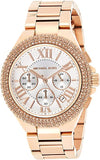Michael Kors Camille Chronograph White Dial Rose Gold Steel Strap Watch for Women - MK5636 Authentic Buy Shop Now