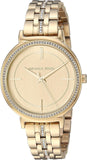 Michael Kors Cinthia Quartz Gold Dial Gold Steel Strap Watch For Women - MK3681 Authentic Buy Shop Now