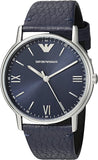 Emporio Armani Kappa Quartz Blue Dial Blue Leather Strap Watch For Women - AR11012 Authentic Buy Shop Now