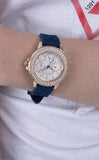 Guess Crown Jewel Diamonds White Dial Blue Rubber Strap Watch for Women - GW0411L2 Authentic Buy Shop Now