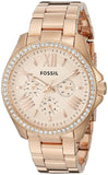Fossil Cecile Rose Gold Dial Rose Gold Steel Strap Watch for Women - AM4483 Authentic Buy Shop Now