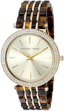 Michael Kors Darci Gold Dial Brown Two Tone Steel Strap Watch for Women - MK4326 Authentic Buy Shop Now