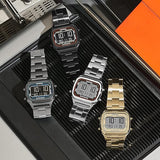 Fossil Retro Digital Gold Dial Gold Steel Strap Watch for Men - FS5843 Authentic Buy Shop Now