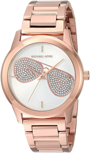 Michael Kors Hartman Analog White Dial Rose Gold Steel Strap Watch For Women - MK3673 Authentic Buy Shop Now
