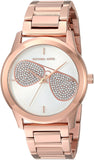 Michael Kors Hartman Analog White Dial Rose Gold Steel Strap Watch For Women - MK3673 Authentic Buy Shop Now