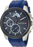 Tommy Hilfiger Decker Quartz Blue Dial Blue Rubber Strap Watch for Men - 1791350 Authentic Buy Shop Now