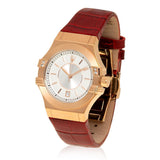 Maserati Potenza Silver Dial Red Leather Strap Watch For Women - R8851108501 Authentic Buy Shop Now