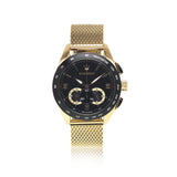 Maserati Traguardo 45mm Quartz Gold Black Dial Watch For Men - R8873612010 Authentic Buy Shop Now
