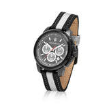 Maserati Royale 44mm Black Dial Stainless Steel Fiber Strap Watch For Men - R8871637002 Authentic Buy Shop Now