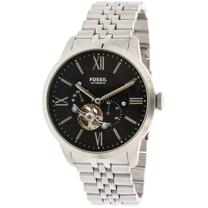 Fossil Townsman Black Dial Silver Steel Strap Watch for Men - ME3107 Authentic Buy Shop Now