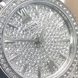 Bulova Crystal Collection Silver Dial Silver Steel Strap Watch for Women - 96L243 Authentic Buy Shop Now