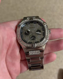 Guess Duke Glitz Black Dial Silver Steel Strap Watch For Men - GW0576G1 Authentic Buy Shop Now