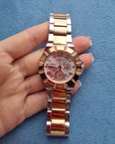 Guess Sunray Multifunction Crystals Silver Dial Two Tone Steel Strap Watch For Women - GW0616L3 Authentic Buy Shop Now