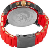 Diesel Mr Daddy 2.0 Chronograph Grey Dial Red Rubber Strap Watch For Men - DZ7430 Authentic Buy Shop Now