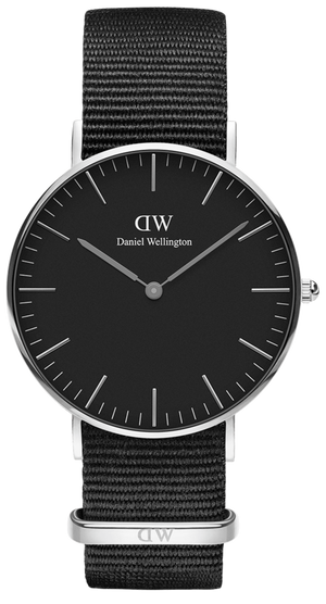 Daniel Wellington Classic Cornwall Black Dial Black Nylon Strap Watch For Women - DW00100149 Authentic Buy Shop Now