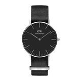Daniel Wellington Classic Cornwall Black Dial Black Nylon Strap Watch For Women - DW00100149 Authentic Buy Shop Now