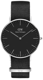Daniel Wellington Classic Cornwall Black Dial Black Nylon Strap Watch For Women - DW00100149 Authentic Buy Shop Now