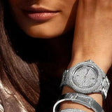 Michael Kors Camille Crystal Pave Dial Silver Steel Strap Watch for Women - MK5869 Authentic Buy Shop Now