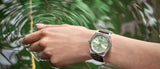 Breitling Chronomat Automatic 36 South Sea Green Dial Green Leather Strap Watch for Women - A10380611L1P1 Authentic Buy Shop Now