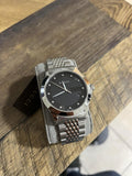 Gucci G Timeless Diamonds Black Dial Silver Steel Strap Watch For Men - YA126405 Authentic Buy Shop Now