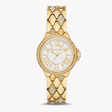 Michael Kors Camile Analog White Dial Gold Steel Strap Watch for Women - MK4801 Authentic Buy Shop Now