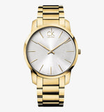 Calvin Klein City White Dial Gold Steel Strap Watch for Women - K2G23546 Authentic Buy Shop Now