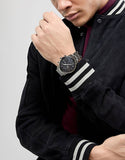 Fossil Townsman Chronograph Black Dial Silver Steel Strap Watch for Men - FS5349 Authentic Buy Shop Now