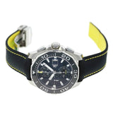Tag Heuer Aquaracer Automatic Chronograph Black Dial Black Nylon Strap Watch for Men - CAY211A.FC6361 Authentic Buy Shop Now